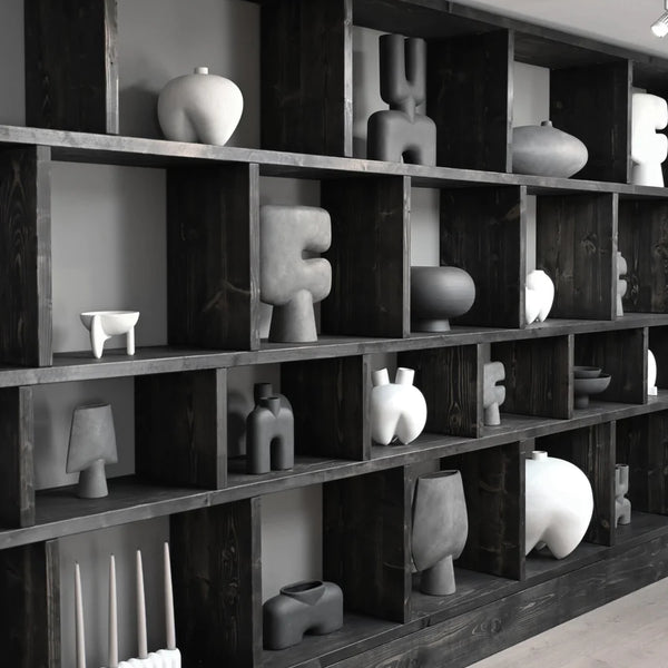 Trıbal Vase Big Dark Grey