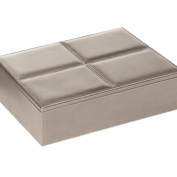 RIVIERE Dikdörtgen Deri Kutu Grey
