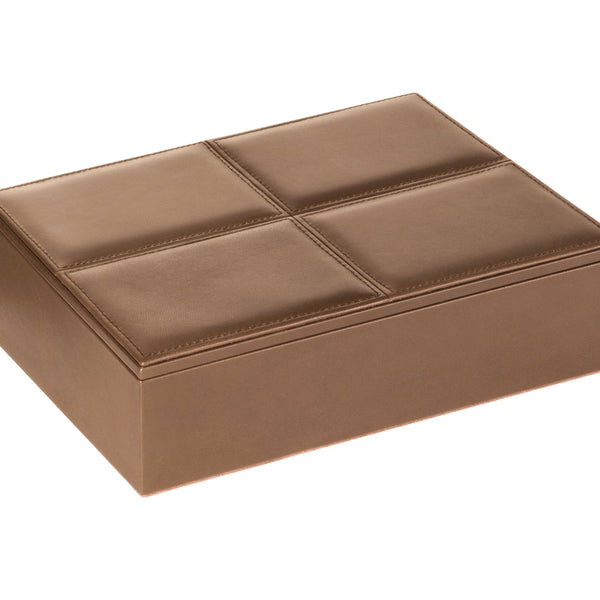 RIVIERE Dikdörtgen Deri Kutu Siena