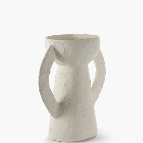Vase 01 L White Earth