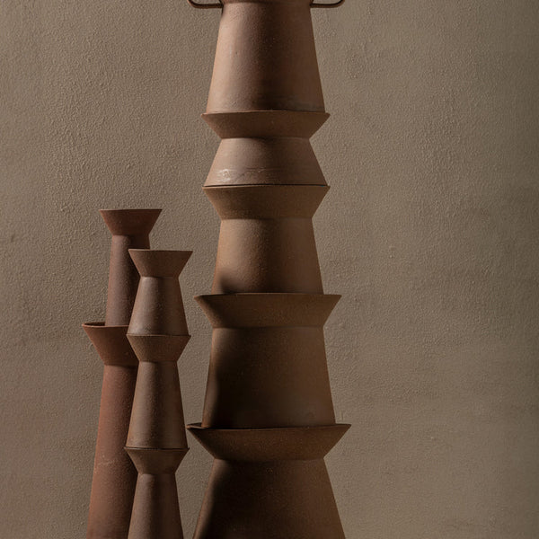 Vase L Red Brown Marie- Ann