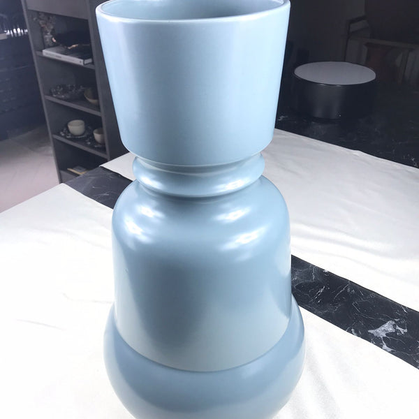 Issima C Vase! Matt Pewter Grey