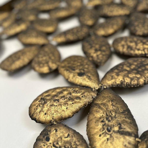 Naga Frangipani Wall İron Leaf Frame