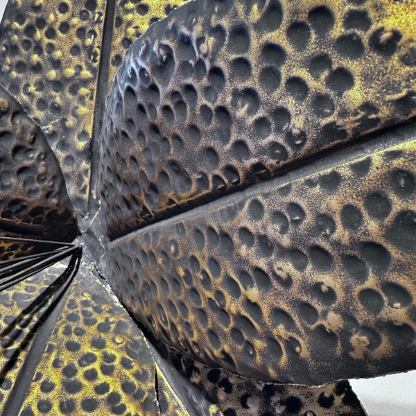 Naga Lilly Flower İron Gold Antique 80 cm