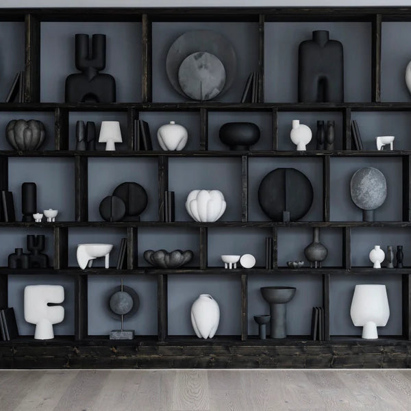 Tribal Vase Medio-Bone White