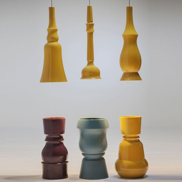 Issima C Vase! Glossy Dark Yellow