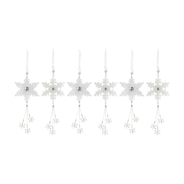 Hoff Interieur - Kar tanesi Yılbaşı Süsü 6lı Set