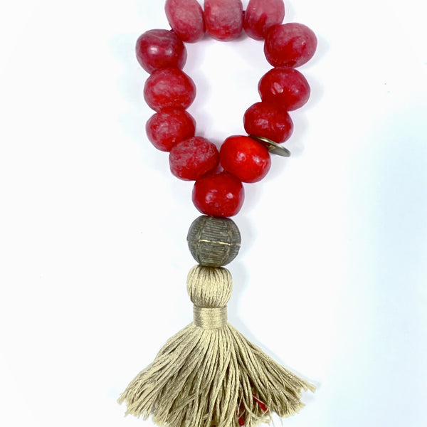 Julia Atlas- Red Recy Glass Mustard