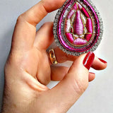 Céleste Mogador Peridot Trompe Broş