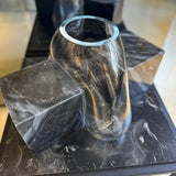 Vanessa Mitrani Press Vase Transparent / Grey Marble
