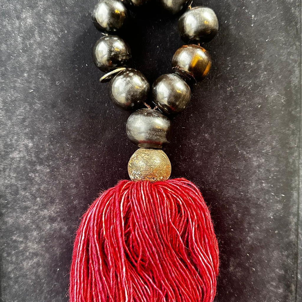 Julia Atlas - Cow Horn Red Merino Wool