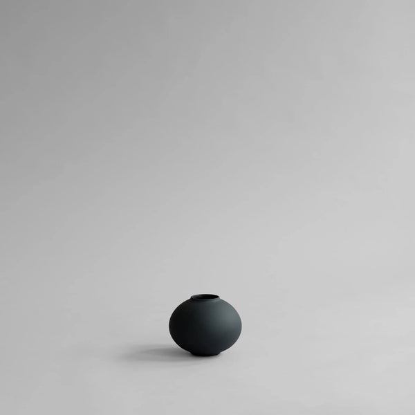 Sunao Vase Fat Mini Black