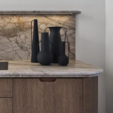 Vases Roman Black Çift Kulplu