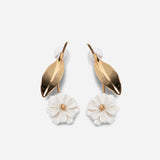 ANDRES GALLARDO-Daisy Stem Earrings Gold