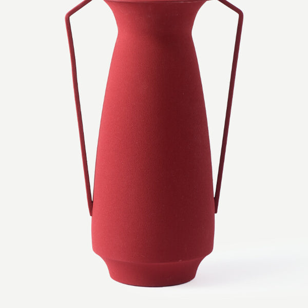 Vases Roman Evening Çift Kulplu Bordo Vazo