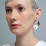 ANDRES GALLARDO-Daisy Stem Earrings Gold