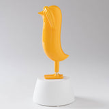 Mini Hope Bird Glossy Dark Yellow Satin White Base
