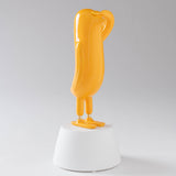 Mini Hope Bird Glossy Dark Yellow Satin White Base