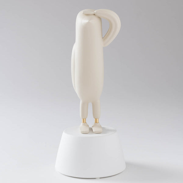 Mini Hope Bird Matt Ecrue Satin White Base