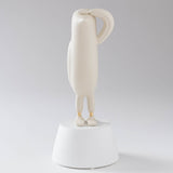 Mini Hope Bird Matt Ecrue Satin White Base