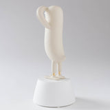 Mini Hope Bird Matt Ecrue Satin White Base