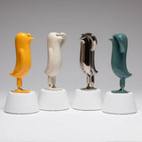 Mini Hope Bird Glossy Dark Yellow Satin White Base