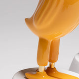 Mini Hope Bird Glossy Dark Yellow Satin White Base