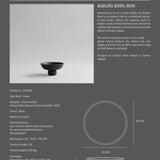 Baburu Bowl Mini Black