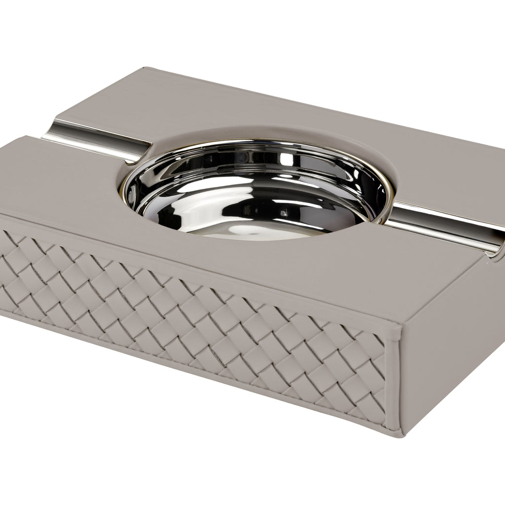 RIVIERE Zeno Ashtray Handwoeven Grey