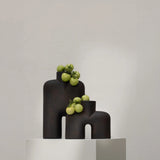 Cobra Vase Tall Medio Coffee