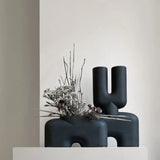 Cobra Vase Double Medio Black