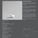 Curve Bowl Mini Bone White
