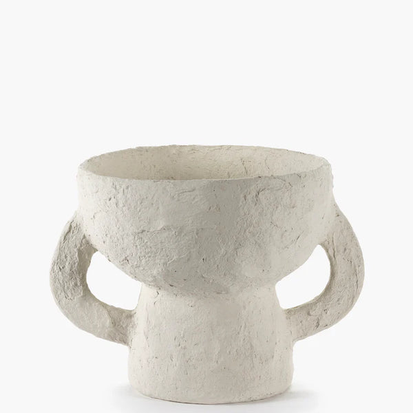 Vase S White Earth