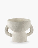 Vase S White Earth