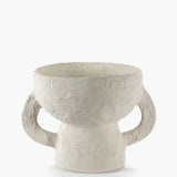 Vase S White Earth