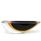 Canoe Vase Dark Amber