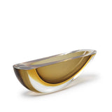 Canoe Vase Dark Amber