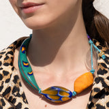 Katerina Psoma Murano Blue Short Kolye