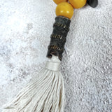 Julia ATLAS African Amber Tespih - Vintage bronz Uç