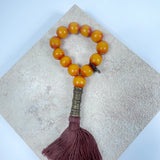 Julia ATLAS African Amber Tespih - Vintage bronz Uç