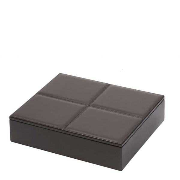 RIVIERE Dikdörtgen Deri Kutu Moka
