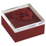 RIVIERE Fleur Box Quılted Padded Leather Big Cherry