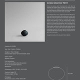 Sunao Vase Fat Mini Black