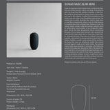 Sunao Vase Slim Medio  Black