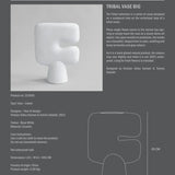 Trıbal Vase Big Bone White