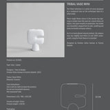 Tribal Vase Mini Bone White