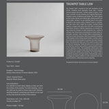 Trumpet Table Low Smoked Desert