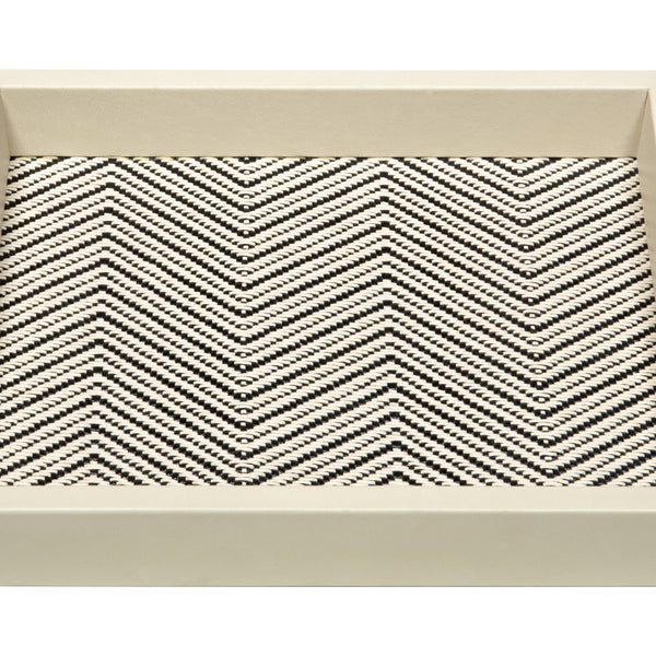 RIVIERE Febe Box Herringbone Waked Cotton Box Ivory