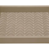 RIVIERE Febe Sm Leather Tray Herringbone Grey