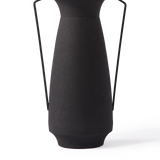 Vases Roman Black Çift Kulplu